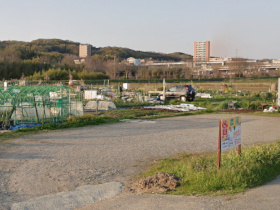農園看板・駐車場