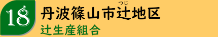 丹波篠山市辻地区「辻生産組合」